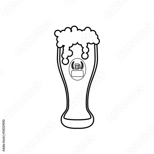 Delicious and cold beer icon vector illustration graphic design