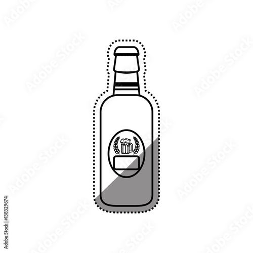 Delicious and cold beer icon vector illustration graphic design