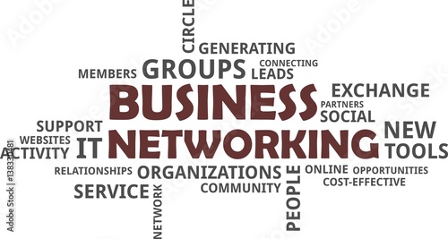 word cloud - business networking