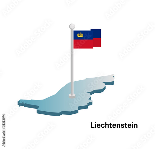 Lichtenstein map with flag