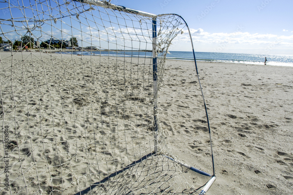 Εκτύπωση καμβά Black Sea Coast, tourist resort Venus, soccer goal at beach, Rom