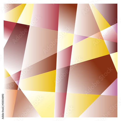 Gradient color-cut shapes