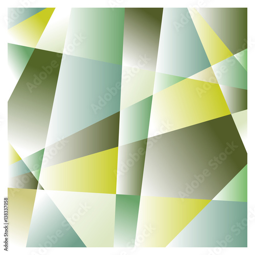 Gradient color-cut shapes