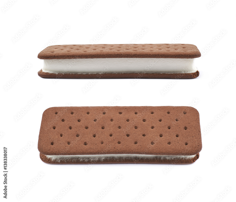 Ice cream sandwich isolated Ice cream sandwich isolated