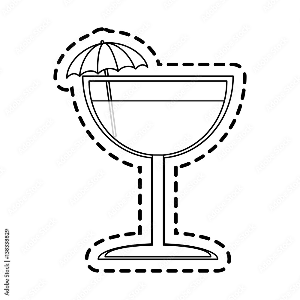 tropical cocktail icon image vector illustration design tropical cocktail icon image vector illustration design
