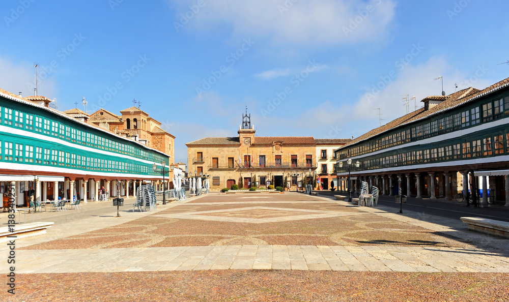 Plaza Mayor de Almagro, Castilla la Mancha, España