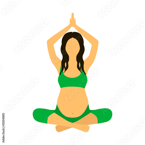 pregnant woman flat icon