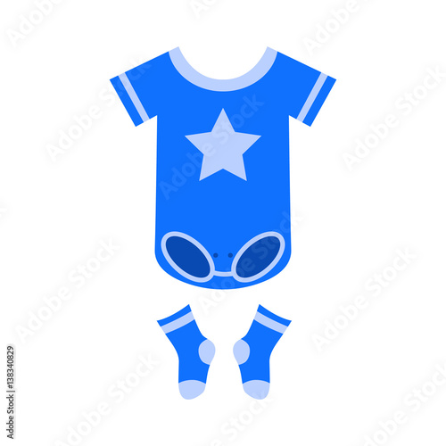 baby clothes flat icon