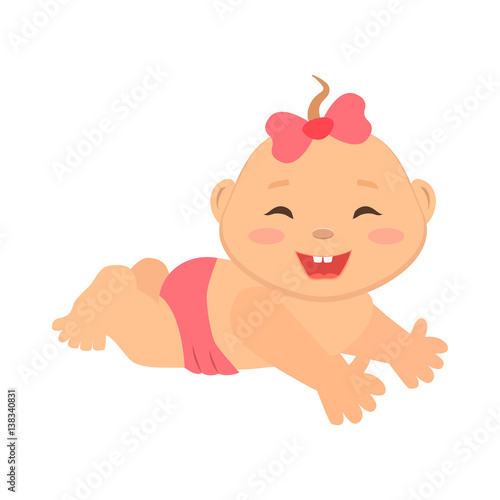 newborn baby flat icon