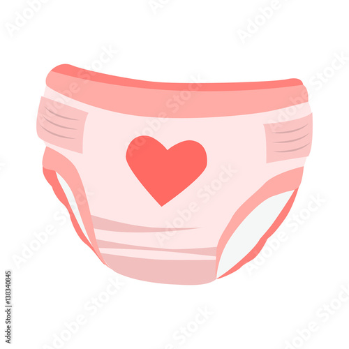 Photographie diapers flat icon
