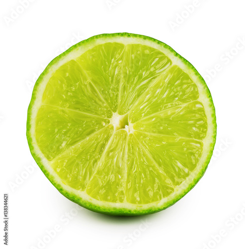 Cut juicy sour lime