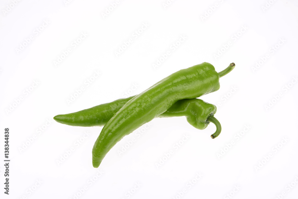 Fresh chili isolated on a white background Fresh chili isolated on a white background