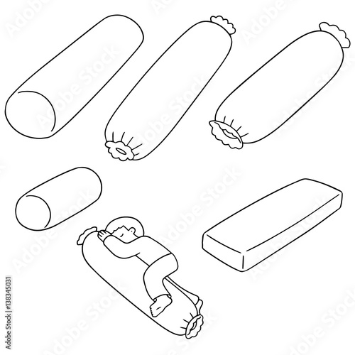 vector set of bolster