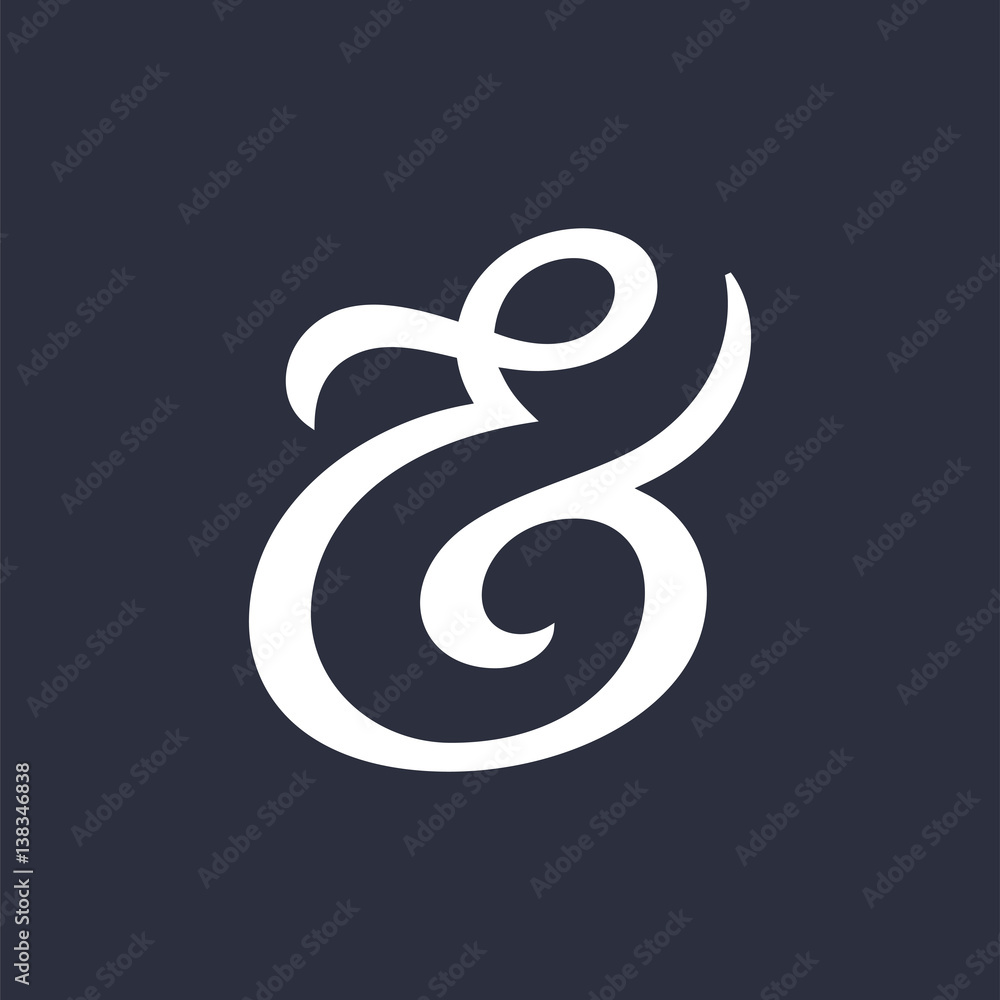 Ampersand vector illustration Ampersand vector illustration