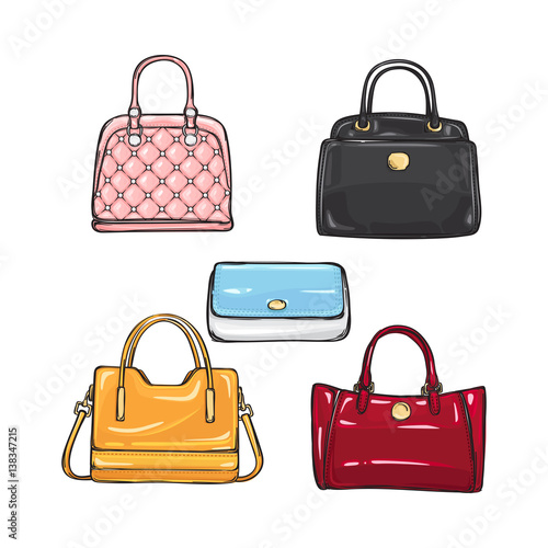 Collection of Different Handbags for Women