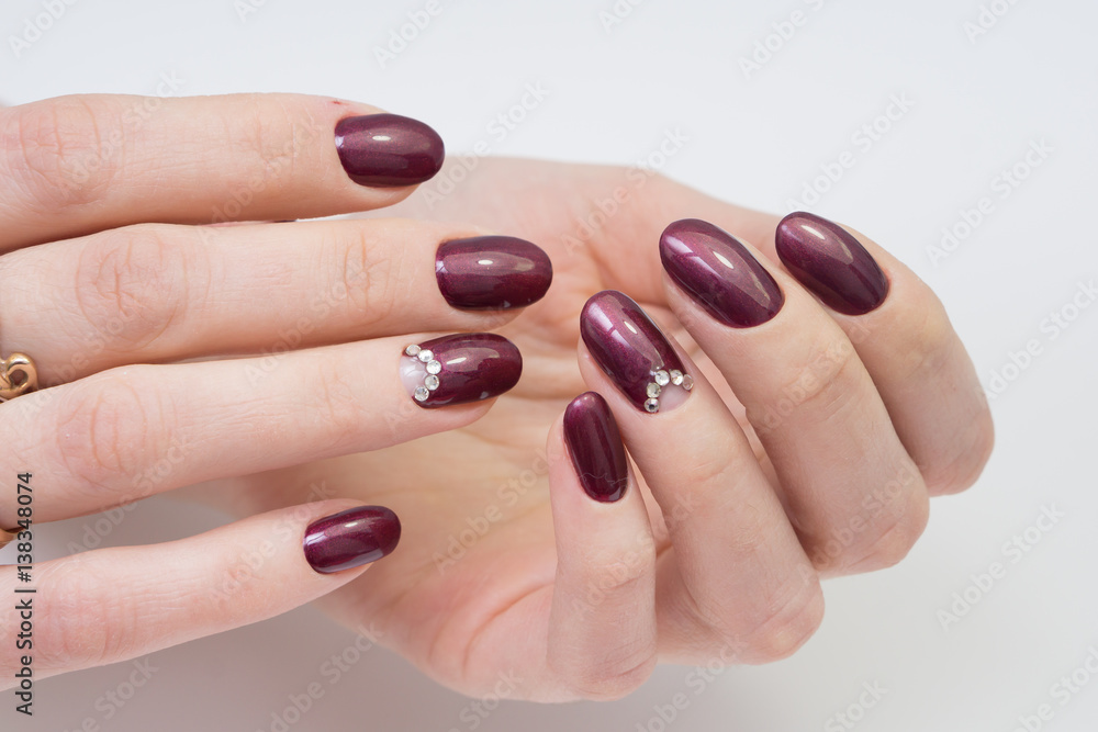 Beautiful woman's hands. Natural nails and manicure. Spa procedure. Beautiful woman's hands. Natural nails and manicure. Spa procedure.