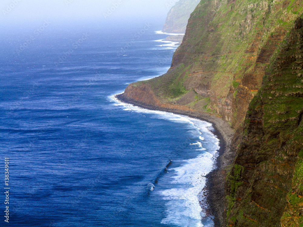 Cliff line, Portugal, Madeira, Ponta do Pargo