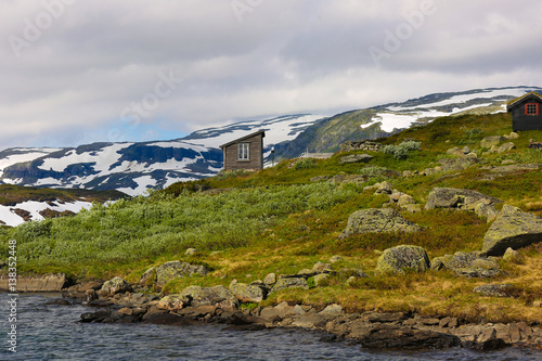 Wallpaper Mural View of a mountain near the lake Torontodigital.ca