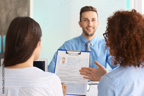 Job interview concept. Huma...