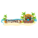 Sydney. Travel. Palm, drink, summer, lounge chair, tropical.