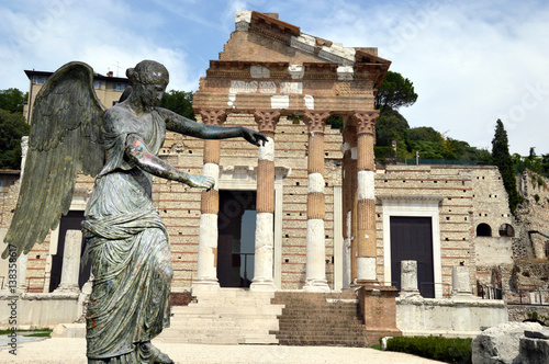 The Winged Venus and the Roman Forum of Brescia - Italy photo