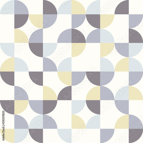 Seamless geometrical pattern with colorful circles