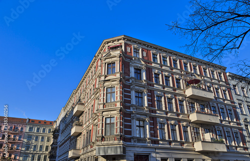 facade of an old house in Berlin Kreuzberg