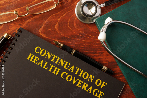 Book with title Continuation of Health Coverage. 