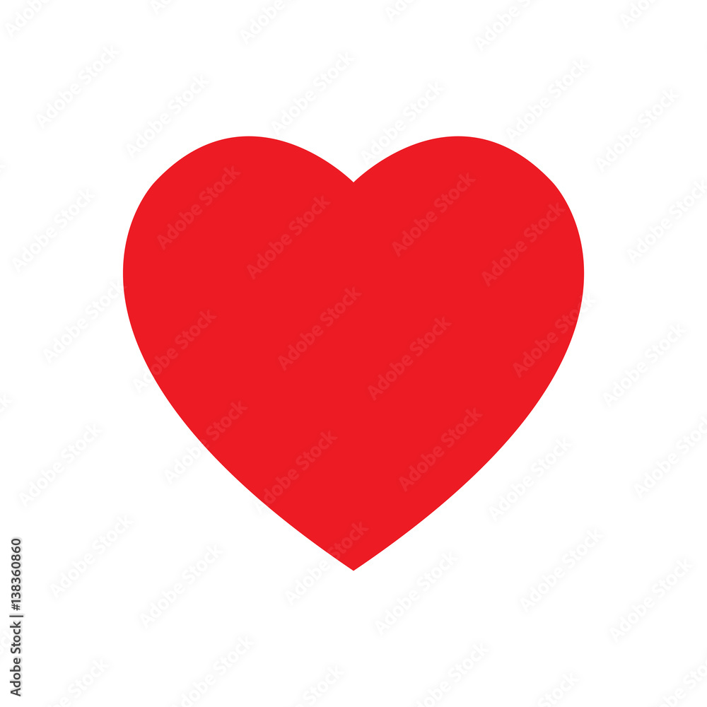 heart shape isolated vector 