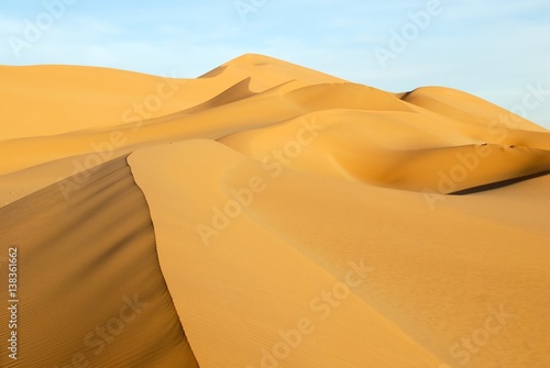 Sand dunes in Sahara desert  Libya