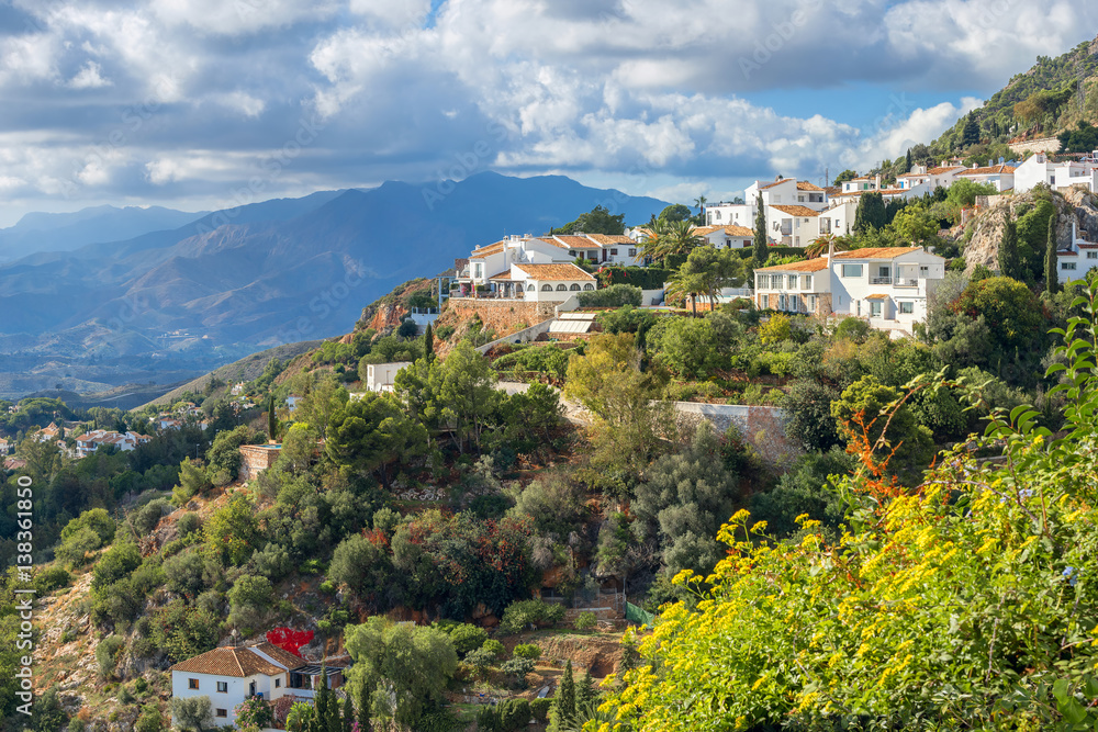White village of Mijas. Costa del Sol, Andalusia, Spain