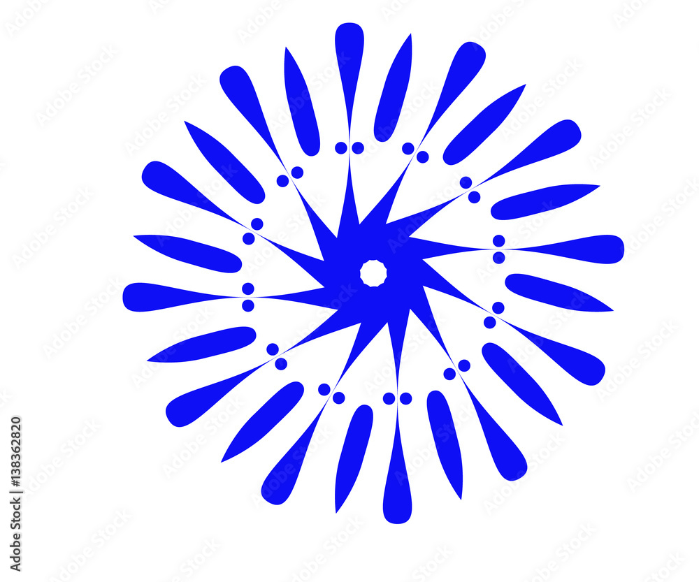 Obraz premium Floral designed circle