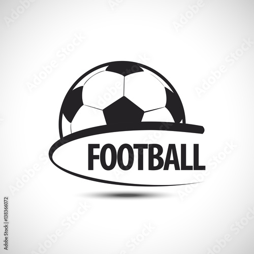 Football Emblem Vector icon. Soccer ball Icon. Sport Vector Illustration.