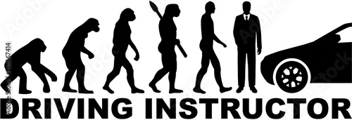 Driving instructor evolution with job title