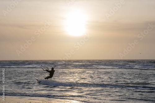 Kiter bei Sonnenuntergang © Franziska