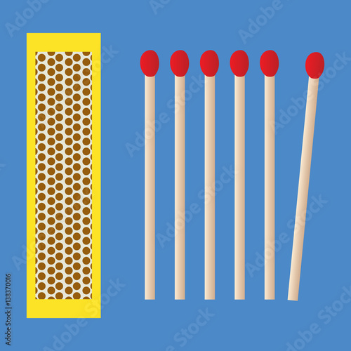 Box and matches icon