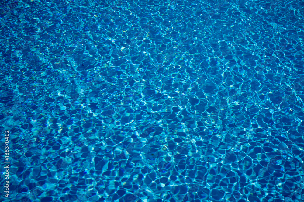water in the swimming pool