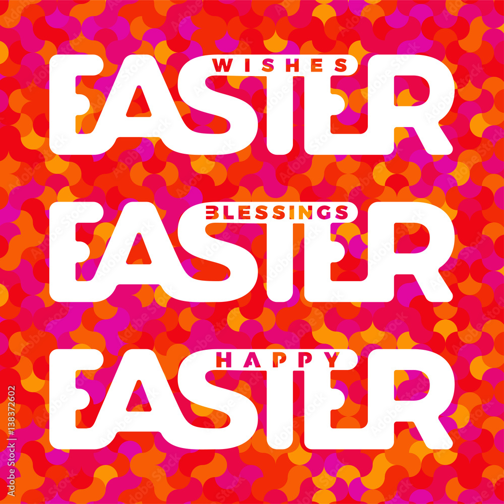 Easter typography card