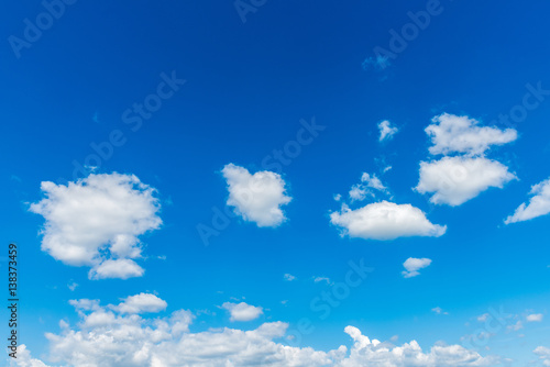 Blue sky with cloud, Beautiful cirrus clouds against the blue sky