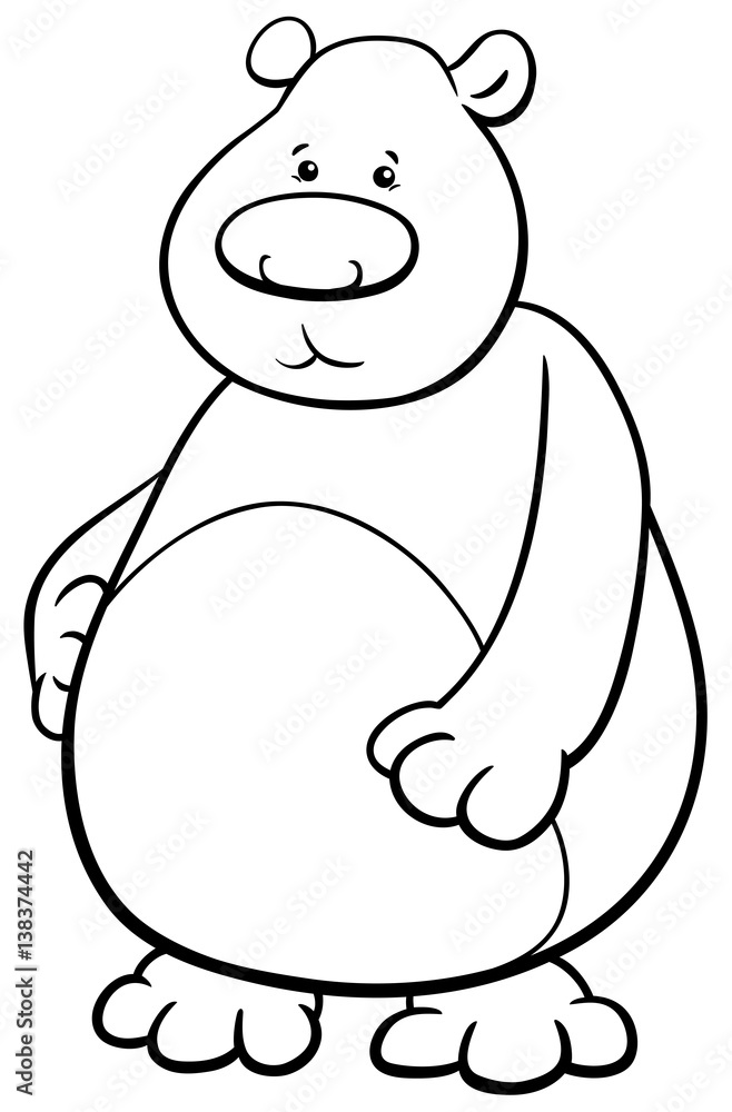 bear coloring page bear coloring page