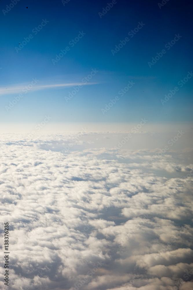 Sky and clouds from a plane