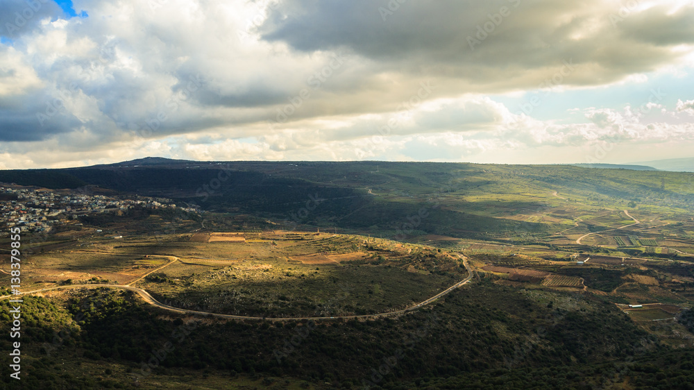 Upper Galilee mountains landscape