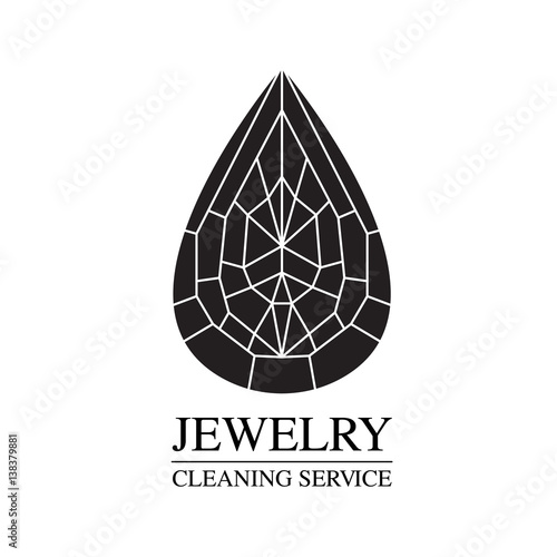 vector image of logo jewelry service. Trendy concept for repair shop or maintenance of jewelry products