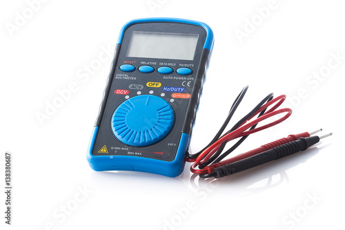 tester, electric-electronic measuring device on a white background