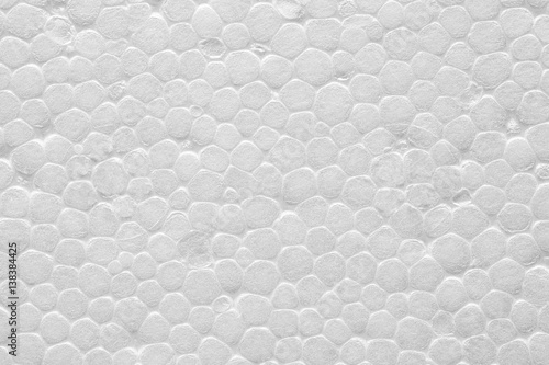 High quality extreme close up picture of white polystyrene foam.
