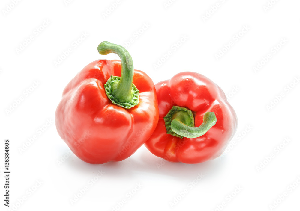 Red pepper isolated on white background Red pepper isolated on white background