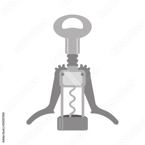 cork screw winery tool vector illustration eps 10