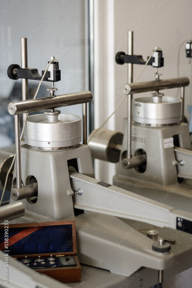 Oedometer cells for civil engineering soil testing in geotechnic laboratory Oedometer cells for civil engineering soil testing in geotechnic laboratory