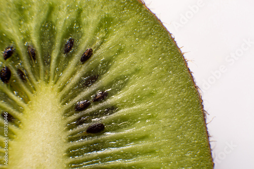 Canvas Print fresh kiwi in the context of macro