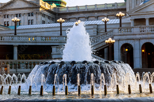 Water fountain at rear of the Harrisburg, Pennsylvania